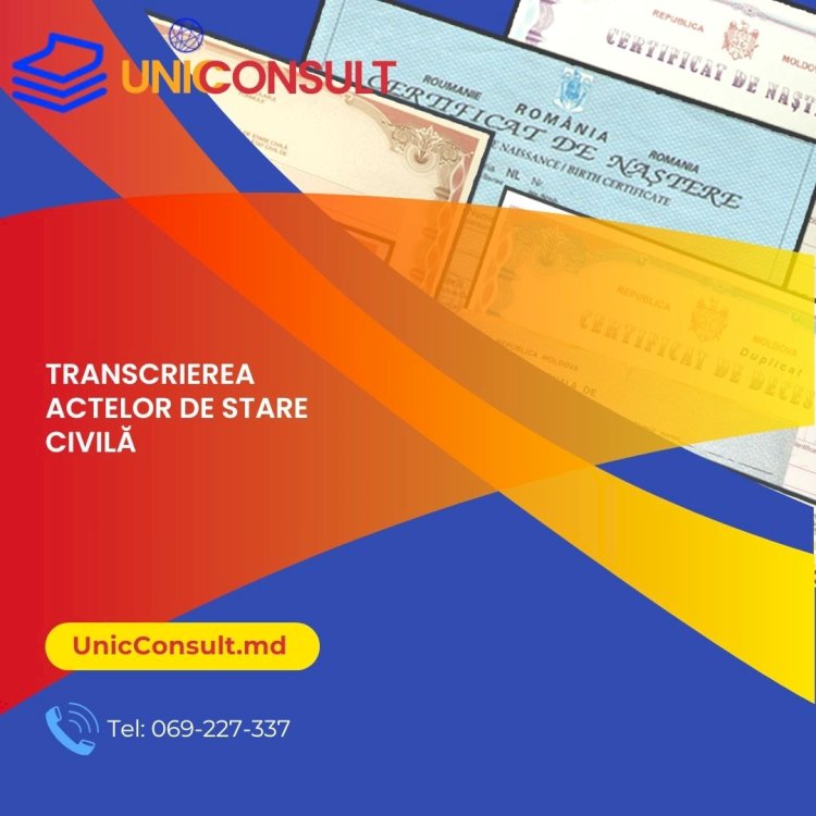 Transcrierea certificatului de naștere și căsătorie